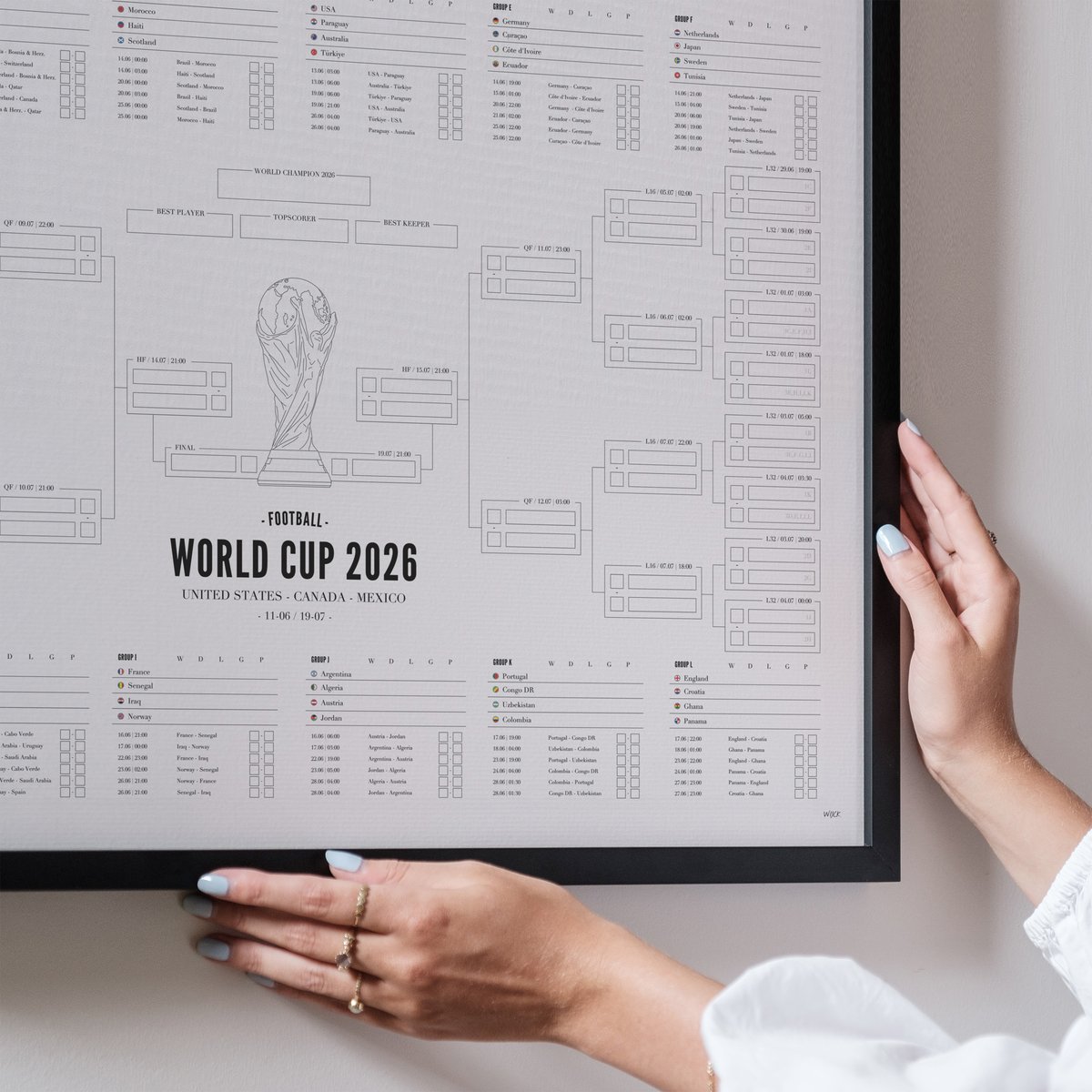 Poster van WK Speelschema 2026 | WIJCK.